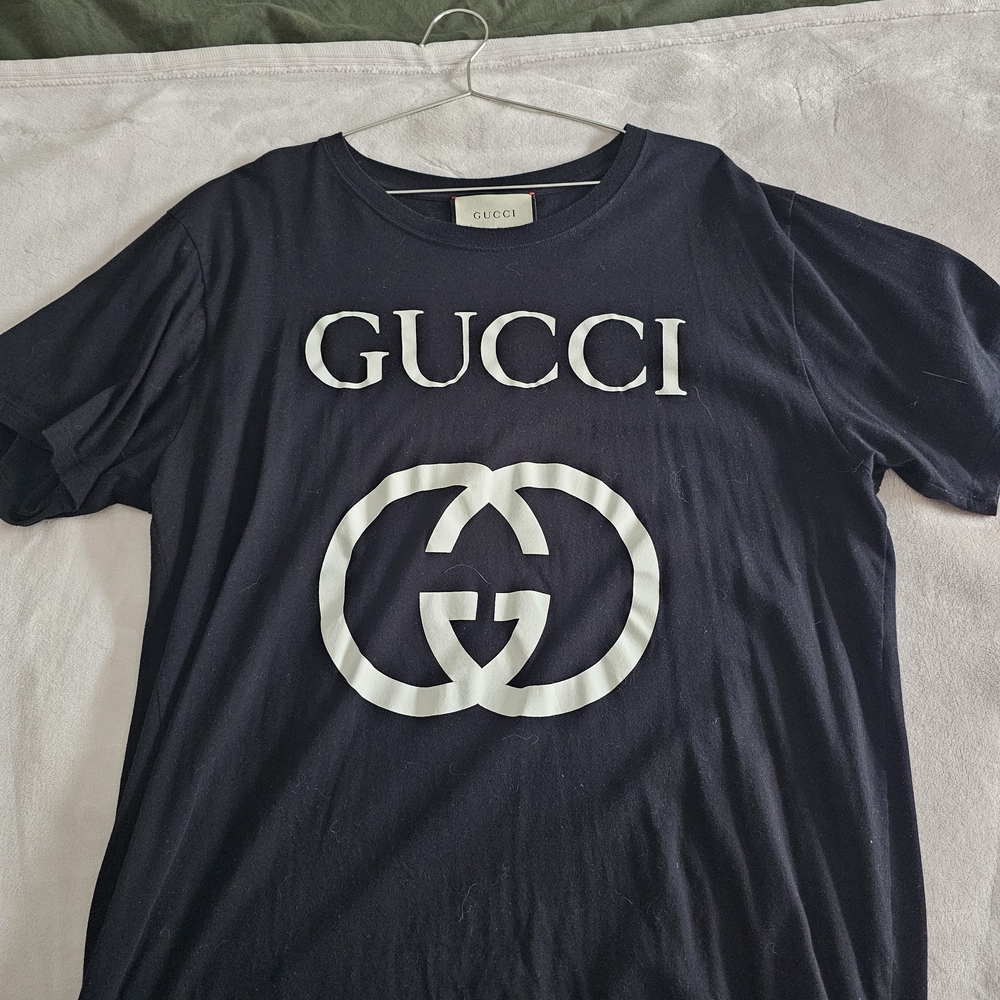 Gucci Black and White Short Sleeve Tee